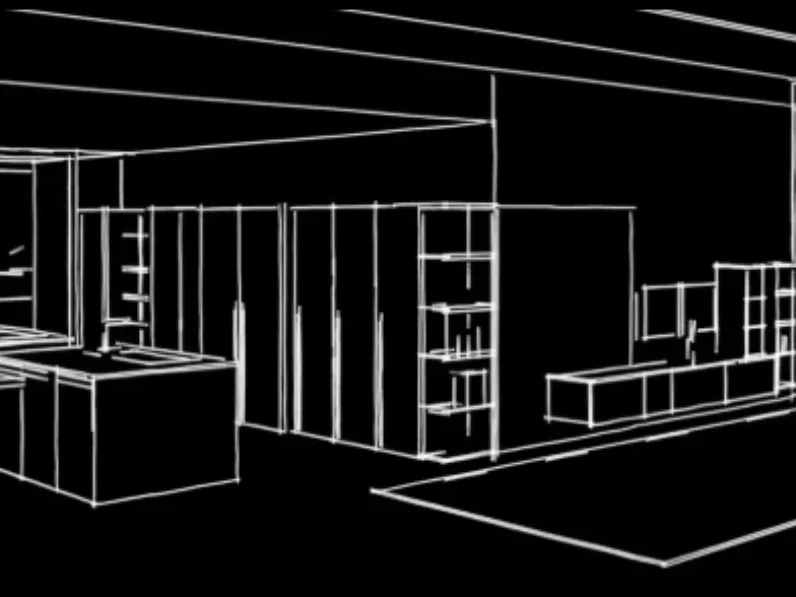 Cucina tortora moderna con isola Cucine Gentili group in Offerta Outlet