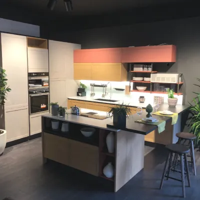 Cucina ad angolo in legno modello Flavour  ad un prezzo riservato 