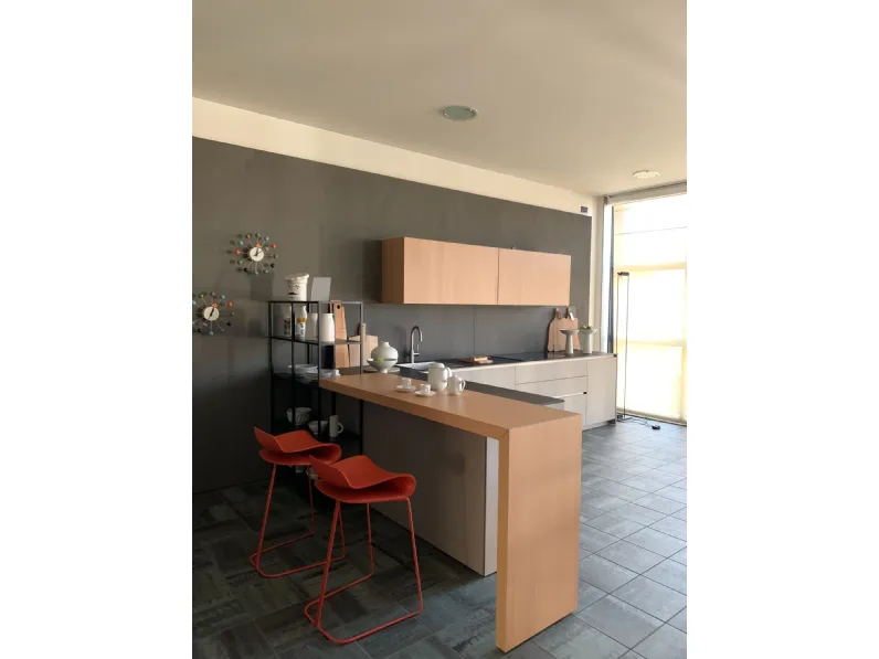 Cucina ad angolo moderna tortora Composit Linea a soli 15900 Euro