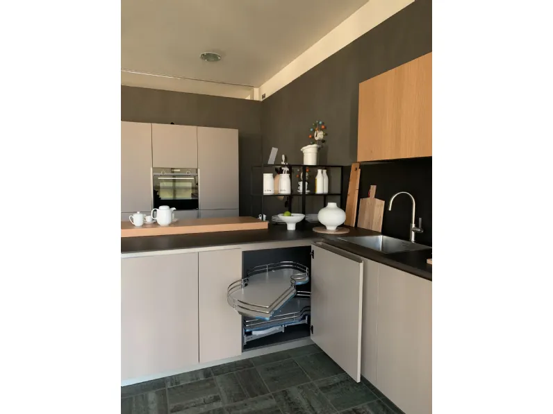 Cucina ad angolo moderna tortora Composit Linea a soli 15900 Euro
