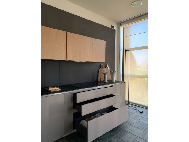 Cucina ad angolo moderna tortora Composit Linea a soli 15900 Euro