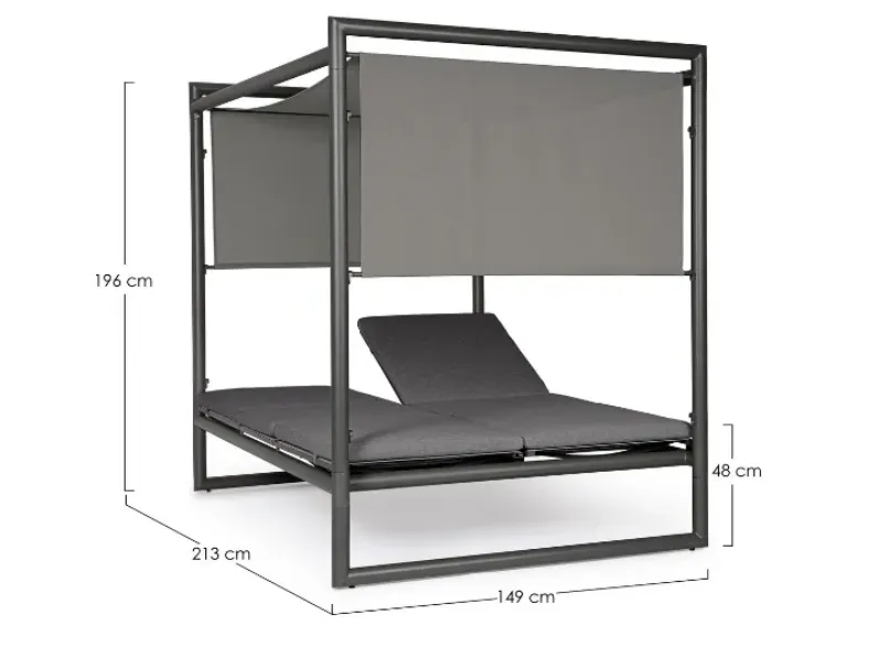 Divano per l'esterno modello Daybed konnor barn Bizzotto in offerta