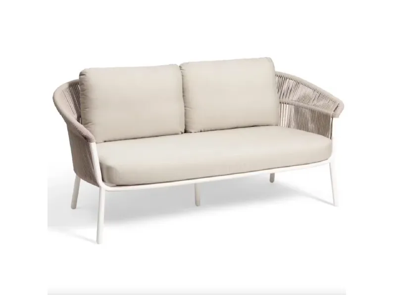 Divano per l'esterno Md work modello Set lak bianco/beige SCONTATO