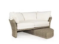 Divano per l'esterno modello Daybed lesly naturale conchiglione Outlet etnico in offerta