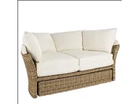 Divano per l'esterno modello Daybed lesly naturale conchiglione Outlet etnico in offerta