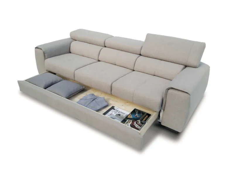 Divano Beth plus in Tessuto Collezione esclusiva a prezzo ribassato