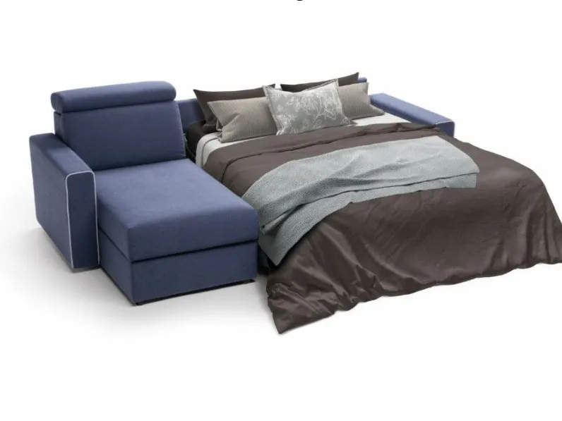 Divano Letto con penisola modello Caracas di Collezione esclusiva a prezzi outlet