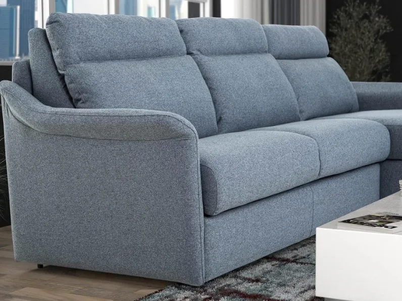 Divani letto con penisola Divano letto sidney con penisola contenitore  Md work OFFERTA OUTLET