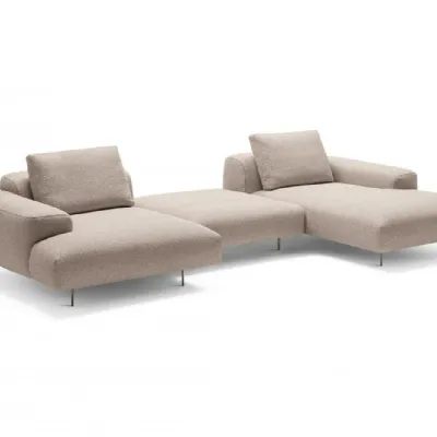 Letto con penisola Limitless Felis in Tessuto a 4388