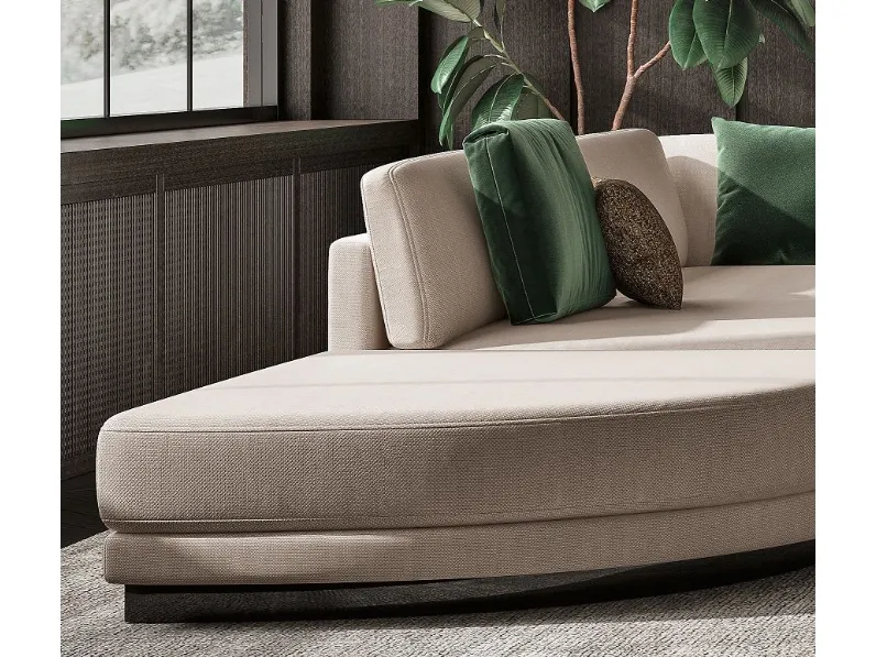 Divano Luxury italia divano  tessuto in misto piuma  Md work in Offerta Outlet