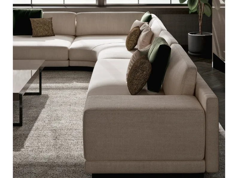 Divano Luxury italia divano  tessuto in misto piuma  Md work in Offerta Outlet