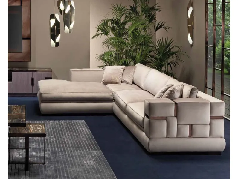 Divani letto con penisola Luxury sofa memory acciaio velluto Md work ad un prezzo vantaggioso