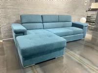 Divani letto con penisola in Tessuto Gamma a prezzo scontato