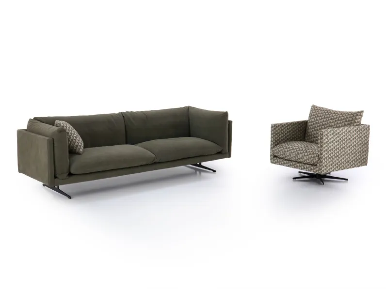 Divano Aker outlet di Diotti.com in stile moderno in Offerta Outlet