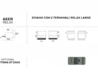 Divano Aker relax di Collezione esclusiva in stile moderno a prezzo scontato