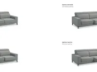 Divano Amy 209 x 136 in Tessuto sfoderabile  di Exc� scontato 22%