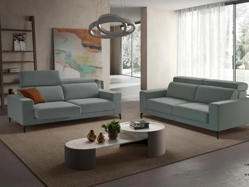 Divano Amy 209 x 136 in Tessuto sfoderabile  di Exc� scontato 22%