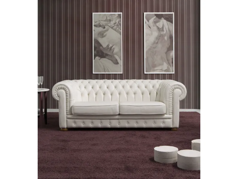 Divano classico pelle Anemone di Sofangel con sconto del - 21%