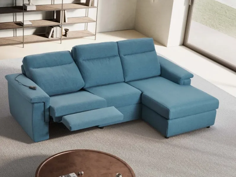 Divano moderno tessuto Arvel 265x155 di Excò con sconto del - 22%