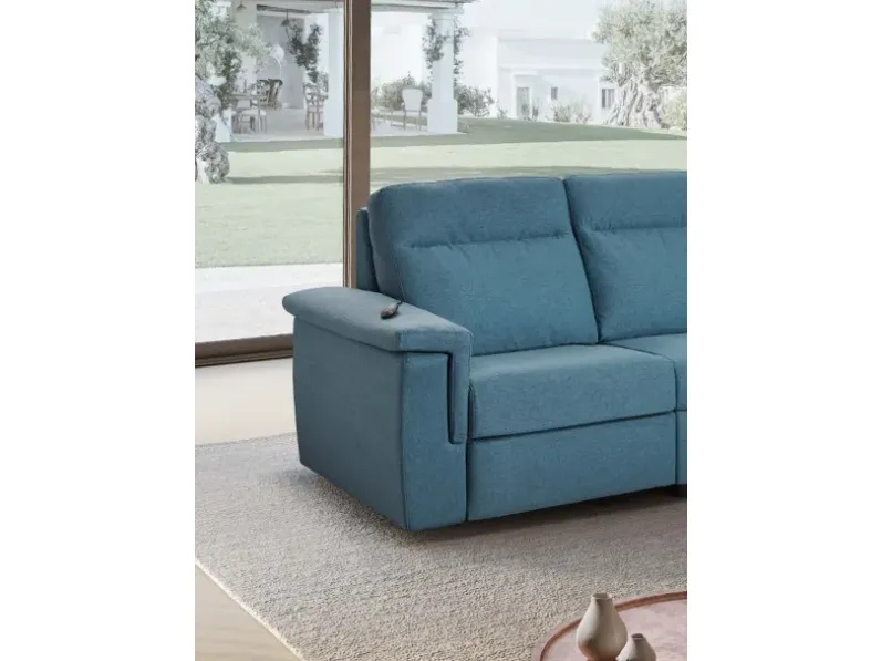 Divano moderno tessuto Arvel 265x155 di Excò con sconto del - 22%