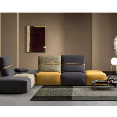 Divano moderno tessuto Deep real-2 di Samoa con sconto del - 35%