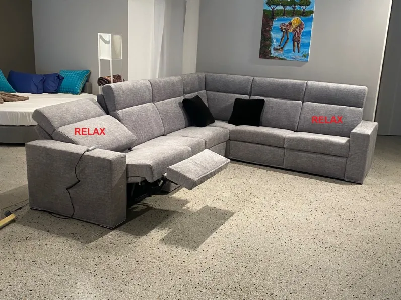 Divano Angolare Divano con relax doppio ad angolo di Md work a prezzo ribassato