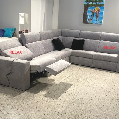 Divano Angolare Divano con relax doppio ad angolo di Md work a prezzo ribassato