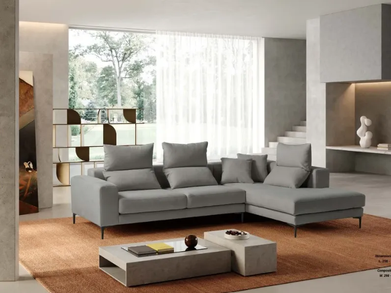 Divano Angolare modello Flora 298 x 204 di Exc� a prezzi outlet