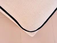 Divano Enrico coveri pelle in misto piuma  Epoque in Offerta Outlet