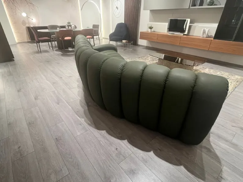 Divano design pelle Scervino di Franco ferri con sconto del - 38%