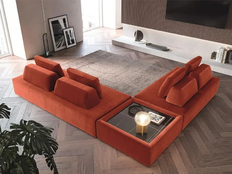 Divano design tessuto Platform di Felis con sconto del - 37%