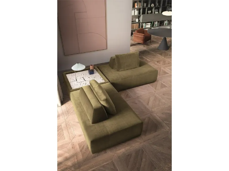 Divano design tessuto Platform di Felis con sconto del - 37%