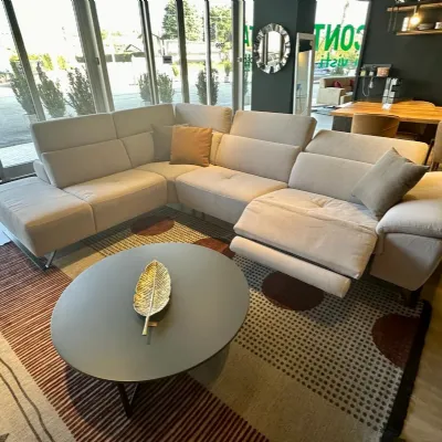 Divano angolare tessuto in poliuretano  S.b. salotti in Offerta Outlet