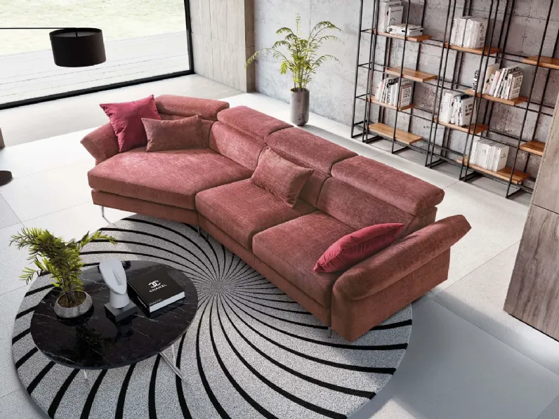 Divano Aurora in Tessuto Le comfort a prezzo ribassato