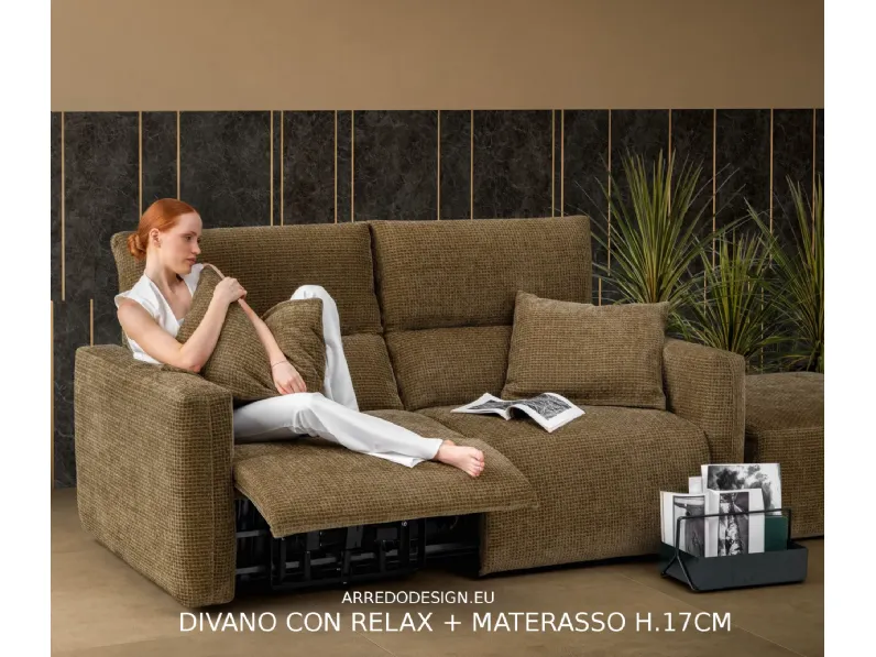 Divano Bart in Tessuto Samoa a prezzo ribassato