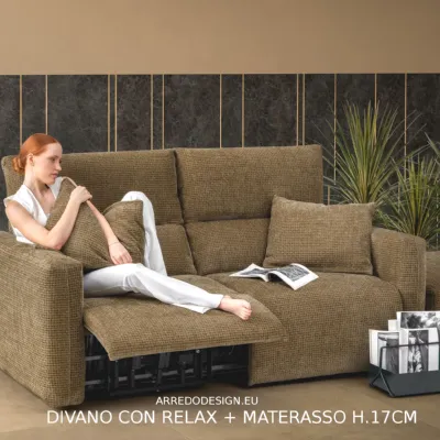 Divano Bart in Tessuto Samoa a prezzo ribassato