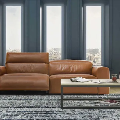 Divano in Pelle stile moderno modello Beverly scontato - 30%