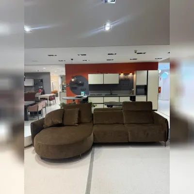 Divano design tessuto Bos di Franco ferri con sconto del - 50%