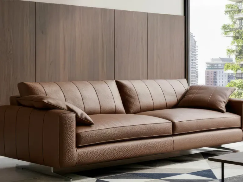 Divano Cava divani mod. stripe in stile Design Con schienale in offerta 