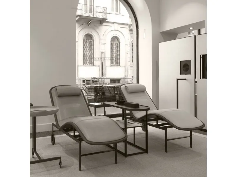 Poltrona in Pelle Chaise longues luxury italia Md work a prezzo scontato