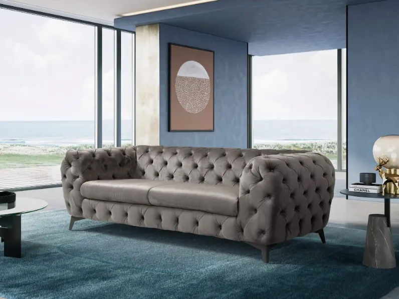 Lineare Divano chesterfield elegant Artigianale a PREZZO OUTLET scontato del 31%