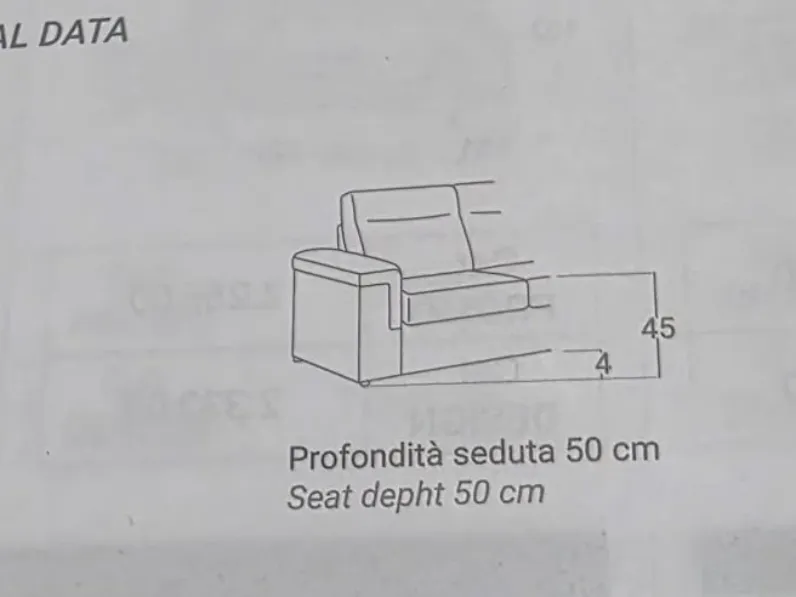 Divano Andrew di Excò in stile moderno a prezzo scontato