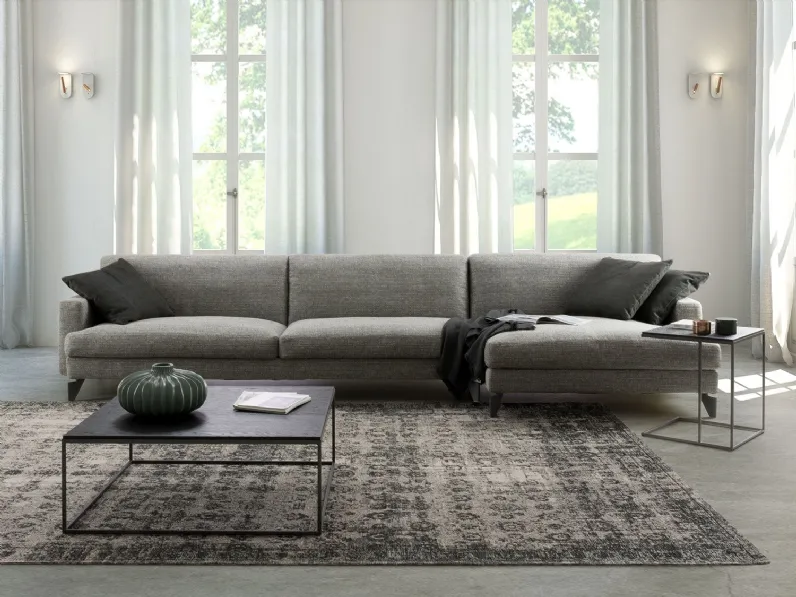 Divano moderno tessuto Arizona outlet di Diotti.com con sconto del - 52%