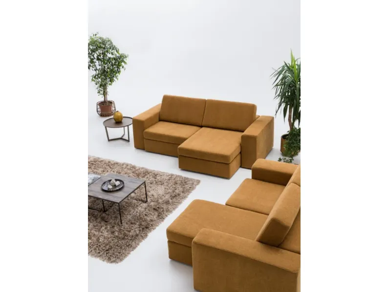 Divano Con penisola Cracovia comfort Artigianale ad un prezzo imperdibile