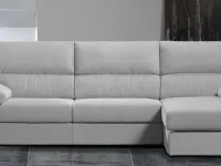 Divano con penisola Divano con chaise-longue mod.king in promo-sconto del 50% Artigianale OFFERTA OUTLET