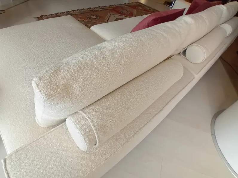 Divano con penisola freedom tessuto in piuma  Biba salotti in Offerta Outlet