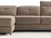 Divano Divano letto matera con penisola Hoppl� a PREZZO OUTLET scontato del 40%