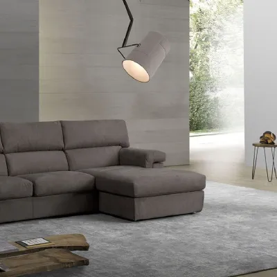 Divano con penisola Divano mod.williams con chaise-longue in promo-sconto del 50% Exc a prezzo ribassato