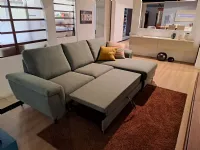 Divano in Tessuto stile moderno modello Divano modello cupido con chaise longue e pedana estraibile scontato - 50%
