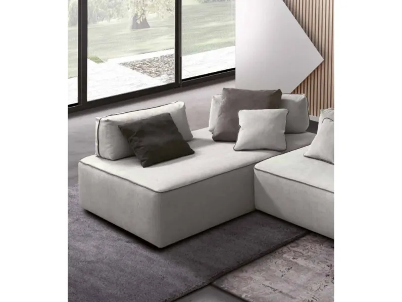 Divano con penisola Divano modulare piuma alta qualita italy Md work OFFERTA OUTLET